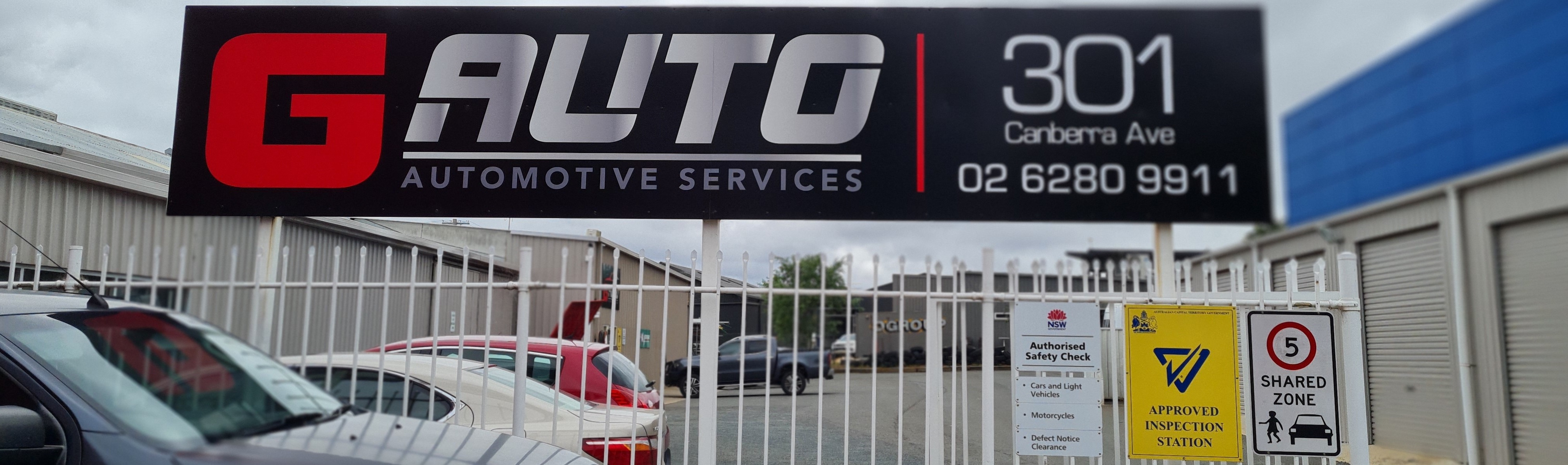 G AUTO Fyshwick Mechanic Shopfront